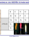 Bài giảng Hóa vô cơ A: Chương 3 - Nguyễn Văn Hòa