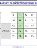 Bài giảng Hóa vô cơ A: Chương 5 - Nguyễn Văn Hòa