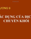 Chương 9: Tác động của dịch chuyển khối