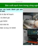 Bài giảng Sản xuất sạch hơn trong công nghiệp – Bài 4: Tổng quan các bước đánh giá sản xuất sạch hơn