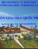 Bài giảng Giáo dục quốc phòng: Bài 11 - ThS. Ngô Mạnh Phụng