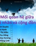 Mối quan hệ giữa cá nhân và cộng đồng