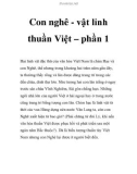 Con nghê - vật linh thuần Việt – phần 1