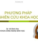 Phương pháp nghiên cứu khoa học - Vũ Đình Hòa