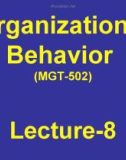 Organizational behavior: Lecture 8 - Dr. Mukhtar Ahmed