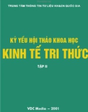 Tập 2-Kinh tế tri thức: Kỷ yếu hội thảo khoa học