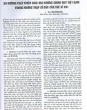 Xu hướng phát triển giáo dục không chính quy Việt Nam trong những thập kỉ đầu của thế kỉ XXI