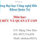 Bài giảng Tổ chức và Quản lý con dấu - GV Đặng Như Hảo