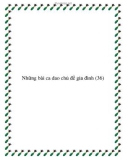 Những bài ca dao chủ đề gìn giữ mái ấm gia đình