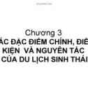 Bài giảng Du lịch sinh thái: Chương 3 - PGS.TS Nguyên Văn Mạnh