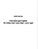 Công tác văn thư - Lưu trữ và những quy định pháp luật về soạn thảo văn bản: Phần 2