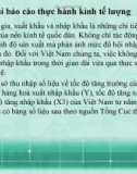 Bài báo cáo thực hành kinh tế lượng