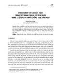 Kinh nghiệm chỉ đạo của Đảng trong việc giành thắng lợi từng bước trong cuộc kháng chiến chống thực dân Pháp