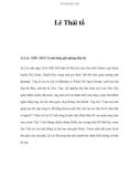 Lê Thái tổ Lê Lợi (1385 -1433)