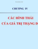 Bài giảng Kinh tế chính trị Mác-Lênin - Chương 4: Các hình thái của giá trị thặng dư