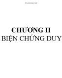 Bài giảng Những nguyên lý cơ bản của Chủ nghĩa Mác-Lênin: Chương 2.1 - ThS. Nguyễn Thị Huệ