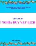 Bài giảng Những NLCB của CN Mác – Lênin: Chương III - TS. Lê Ngọc Thông