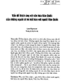 Vấn đề thích ứng với văn hóa Hàn Quốc của những người di trú kết hôn với người Hàn Quốc