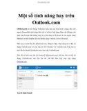 Một số tính năng hay trên Outlook.com