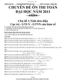 Chuyên đề ôn thi đại học năm 2011 môn Toán