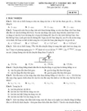 Đề thi học kì 1 môn Vật lý lớp 10 năm 2022-2023 - Trường THPT Phan Ngọc Hiển (Mã đề 702)