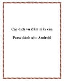 Các dịch vụ đám mây của Parse dành cho Android