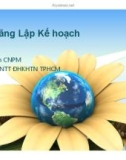 Bài giảng về Kỹ năng lập kế hoạch