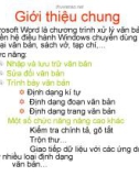 Giới thiệu chung Microsoft Word