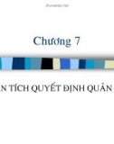 Bài giảng Kế toán quản trị: Chương 7 - TS. Lê Đình Trực