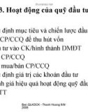 Tổ chức và hoạt động quỹ đầu tư CK Phần 2