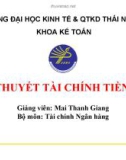 Lý tuyết tài chính và tiền tệ- Chương 4: Tín dụng và lãi suất tín dụng