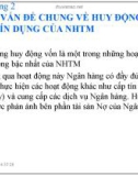 Bài giảng Tín dụng: Chương 2