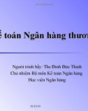 Kế toán Ngân hàng thương mại