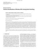 Báo cáo hóa học: Research Article Passive Classiﬁcation of Wireless NICs during Rate Switching