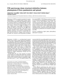 Báo cáo khóa học: FTIR spectroscopy shows structural similarities between photosystems II from cyanobacteria and spinach