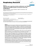 Báo cáo y học: PDGF-Rα gene expression predicts proliferation, but PDGF-A suppresses transdifferentiation of neonatal mouse lung myofibroblasts