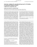 Báo cáo Y học: Substrates modulate the rate-determining step for CO binding in cytochrome P450cam (CYP101) A high-pressure stopped-ﬂow study