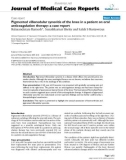 Báo cáo y học: Pigmented villonodular synovitis of the knee in a patient on oral anticoagulation therapy: a case report