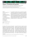 Báo cáo khoa học: Ca2+ ⁄ H+ antiporter-like activity of human recombinant Bax inhibitor-1 reconstituted into liposomes