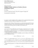 Báo cáo hóa học: Research Article Multiple Periodic Solutions to Nonlinear Discrete Hamiltonian Systems