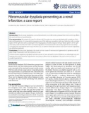 Báo cáo y học: Fibromuscular dysplasia presenting as a renal infarction: a case report