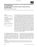 Báo cáo khoa học: Characterization of promoter 3 of the human thromboxane A2 receptor gene A functional AP-1 and octamer motif are required for basal promoter activity