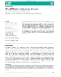 Báo cáo khoa học: MicroRNAs and cardiovascular diseases