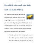 Bàn về khái niệm quyết toán Ngân sách nhà nước (Phần 2)