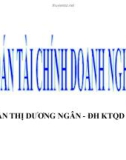 Bài giảng Kế toán tài chính: Chương 1 - Trần Thị Dương Ngân