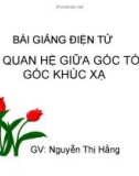 Bài giảng Vật lý 9 bài 41: Quan hệ góc tới và góc khúc xạ - GV.N.T.Hằng