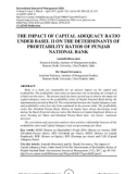 The impact of capital adequacy ratio under basel ii on the determinants of profitability ratios of Punjab national bank