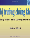 Bài giảng Thị trường chứng khoán: Phần 7 - ThS. Lương Minh Lan