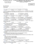 Đáp án và đề thi tốt nghiệp THPT năm 2011 môn Sinh - Hệ giáo dục thường xuyên (Mã đề 418)