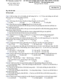 Đáp án và đề thi tốt nghiệp THPT năm 2011 môn Sinh - Hệ giáo dục thường xuyên (Mã đề 762)